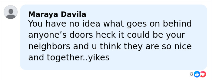 Comment from Maraya Davila discussing unknown personal matters behind closed doors related to Kendra Duggar&rsquo;s alleged arrest and charges.