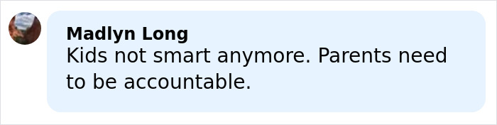Comment by Madlyn Long criticizing teens and calling for parental accountability after 800 teens took over $4.8M Airbnb party.