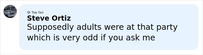 Comment section screenshot showing a user named Steve Ortiz discussing adults at a large party with 800 teens taking over an Airbnb.
