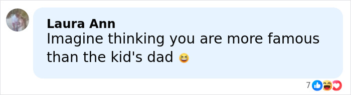 Comment on Facebook by Laura Ann reacting to a controversy involving Chappell Roan's security guard and Jude Law's daughter.