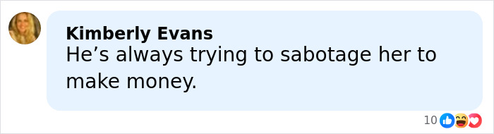 Comment from Kimberly Evans discussing Britney Spears' arrest and the heartbreaking reason that sent her over the edge.