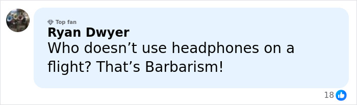 Social media comment praising a major airline&rsquo;s tough new rule that gains unexpected passenger support.
