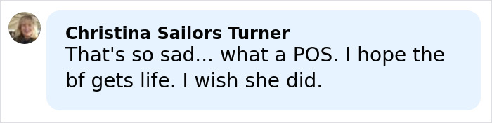 Comment expressing sadness and anger about mom allegedly allowing boyfriend to harm her young son with 46 injuries.