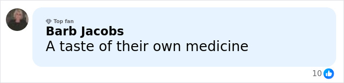 Comment from Barb Jacobs called top fan, saying a taste of their own medicine in a social media post about Erika Kirk and Sydney Sweeney theory.