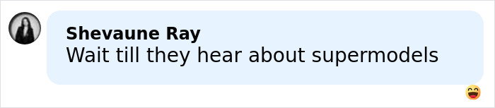 Text message from Shevaune Ray saying Wait till they hear about supermodels with laughing emoji, relating to bizarre online theory about Erika Kirk and Sydney Sweeney.