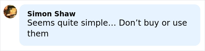 Comment from Simon Shaw expressing caution about using smart glasses and related user content.