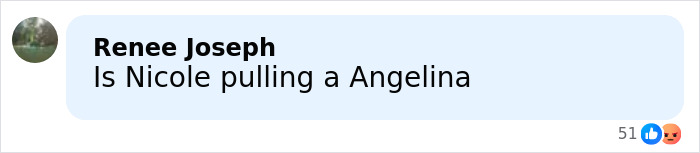 Social media comment discussing tensions in the midlife crisis involving Nicole Kidman and Keith Urban.