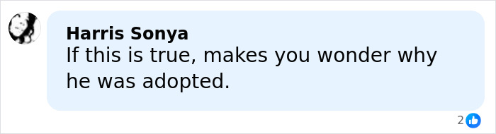 Comment on social media post expressing doubt about adoption, referencing female police officer accused of crimes against teen boy in custody.