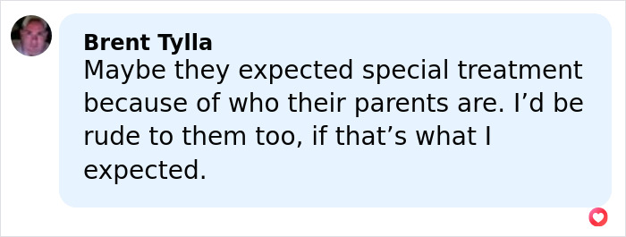 Comment from Brent Tylla sharing opinions about special treatment and behavior related to Jude Law’s daughter and Chappell Roan backlash. Comment from Brent Tylla sharing opinions about special treatment and behavior related to Jude Law’s daughter and Chappell Roan backlash.
