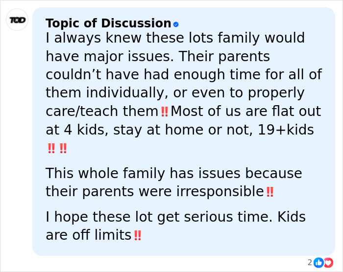 Comment from neighbor of Joseph and Kendra Duggar reacting to wife&rsquo;s arrest amid allegations, calling it shocking.