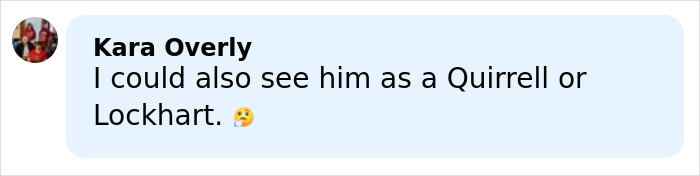 Comment by Kara Overly discussing potential actors for Voldemort roles following Cillian Murphy's Harry Potter response. Comment by Kara Overly discussing potential actors for Voldemort roles following Cillian Murphy's Harry Potter response.