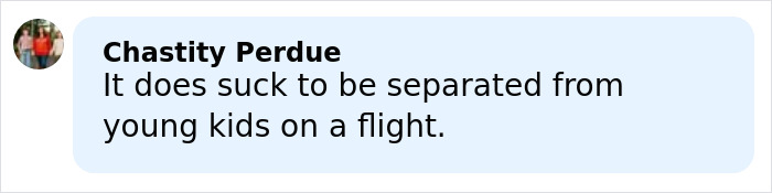 Comment expressing frustration about being separated from young kids during a flight in a discussion about Brenda Song and Macaulay Culkin. Comment expressing frustration about being separated from young kids during a flight in a discussion about Brenda Song and Macaulay Culkin.