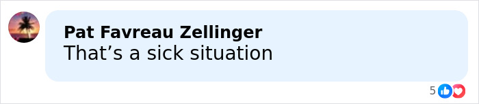 Facebook comment saying &ldquo;That&rsquo;s a sick situation&rdquo; reacting to controversial case involving 15-year-old pregnant by 12-year-old.