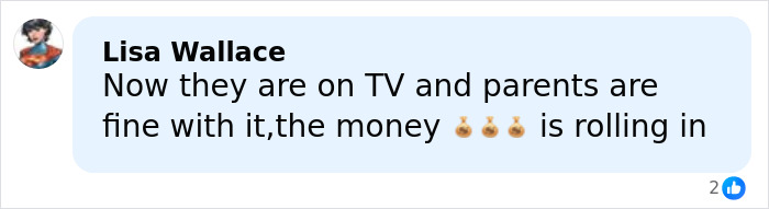 Comment from Lisa Wallace about a controversial case involving a 15-year-old pregnant by a 12-year-old with parents accepting money.