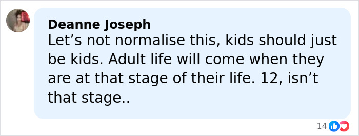 Comment on controversial case discussing 15-year-old pregnant by 12-year-old, emphasizing childhood and maturity stages.