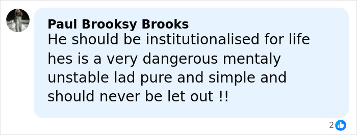 Comment from Paul Brooksy Brooks about an 18-year-old open misogynist&rsquo;s fate after harming his mother.