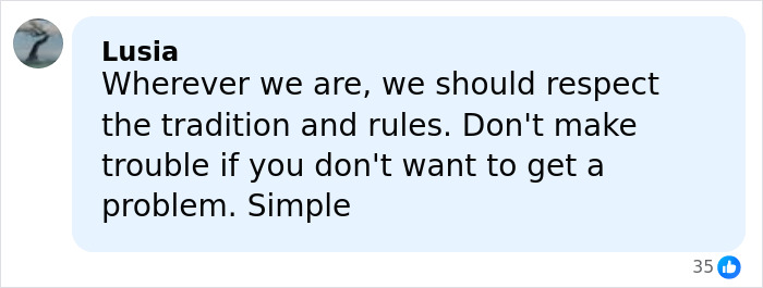 Comment on respecting rules during Bali shutdown, highlighting consequences for American tourist going out in public.