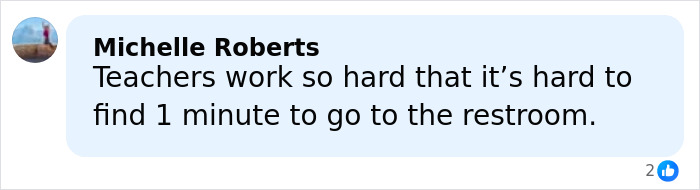 Comment from Michelle Roberts discussing teachers&rsquo; challenges, related to California teacher suspended after bizarre act secretly filmed.