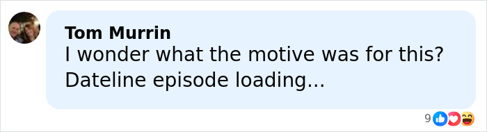 Screenshot of a social media comment discussing the mysterious homicide cold case of a realtor after 15 years.