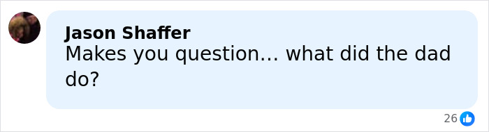 Comment by Jason Shaffer saying Makes you question what did the dad do in a social media post about convicted offender Josh Duggar. Comment by Jason Shaffer saying Makes you question what did the dad do in a social media post about convicted offender Josh Duggar.