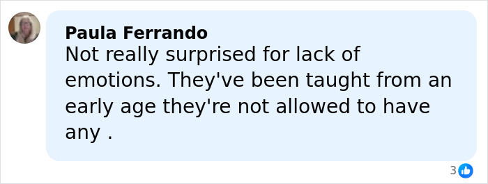 Comment from Paula Ferrando on Joseph Duggar&rsquo;s wife Kendra&rsquo;s arrest footage, discussing lack of emotions and upbringing.