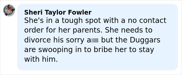 Comment discussing Joseph Duggar&rsquo;s wife Kendra&rsquo;s arrest footage amid disturbing allegations and family conflicts.