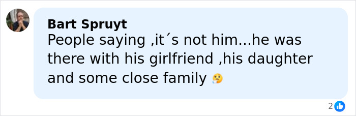 Comment from Bart Spruyt discussing Jim Carrey’s presence with family amid face controversy, related to Dr. Terry Dubrow’s medical verdict. Comment from Bart Spruyt discussing Jim Carrey’s presence with family amid face controversy, related to Dr. Terry Dubrow’s medical verdict.