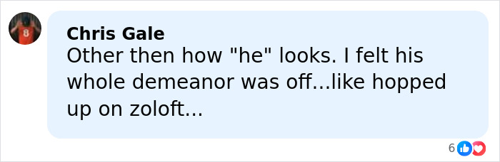 Comment by Chris Gale discussing Jim Carrey’s demeanor and appearance amid Dr. Terry Dubrow’s medical verdict. Comment by Chris Gale discussing Jim Carrey’s demeanor and appearance amid Dr. Terry Dubrow’s medical verdict.