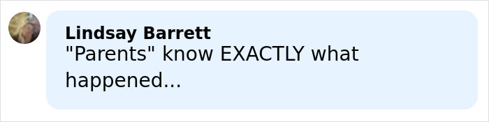 Comment by Lindsay Barrett saying Parents know exactly what happened, related to major update in search for Madeleine McCann.