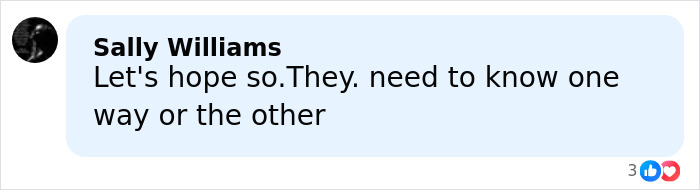 Comment from Sally Williams expressing hope for progress in the search for Madeleine McCann nearing 19th anniversary.