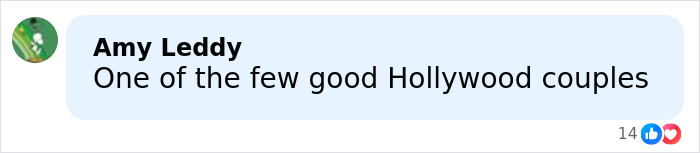 Comment on social media by Amy Leddy praising a Hollywood couple, referencing Zendaya and Tom Holland's romantic life.