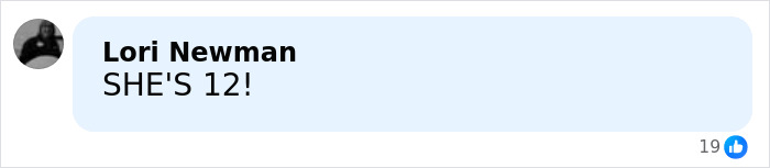 Comment reading she's 12 in a social media post reacting to North West's spiked pierced manicure trending online.