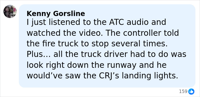 Comment discussing air traffic control audio and runway visibility in the Air Canada LaGuardia crash investigation. Comment discussing air traffic control audio and runway visibility in the Air Canada LaGuardia crash investigation.
