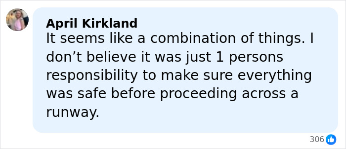 Comment from April Kirkland on Aviation Experts speaking out after Air Canada LaGuardia crash, discussing runway safety responsibility. Comment from April Kirkland on Aviation Experts speaking out after Air Canada LaGuardia crash, discussing runway safety responsibility.