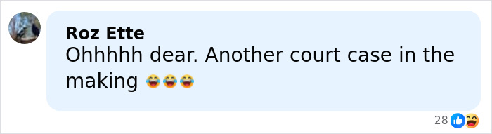 Comment on social media mentioning Harry and Meghan furious statement after bombshell claims emerge with laughing emojis.