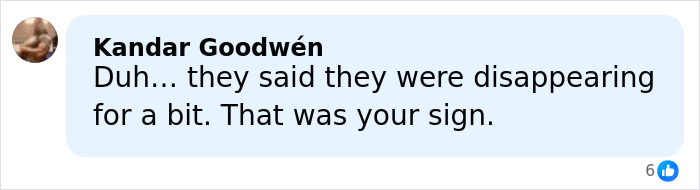 Facebook comment by Kandar Goodw&eacute;n reacting to rumors about Zendaya and Tom Holland's private romantic life.