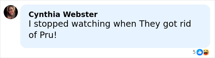 User comment on social media mentioning Kaley Cuoco calls out former co-star, expressing opinion about a TV show character.