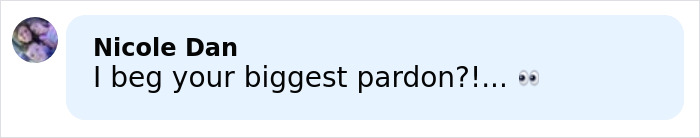 Text message from Nicole Dan reading I beg your biggest pardon with eyes emojis, related to Bryan Kohberger college homicides discussion.
