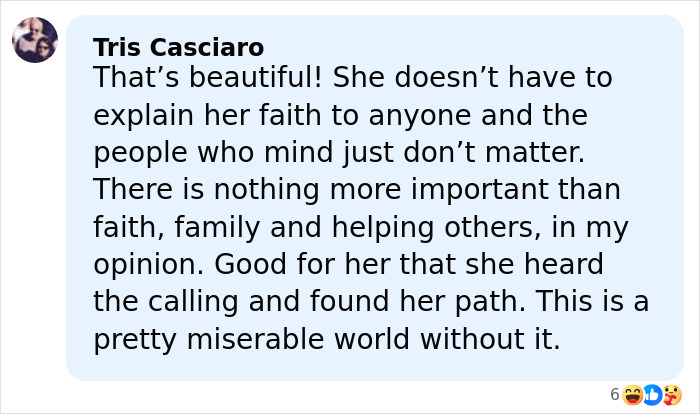 Comment praising Gwen Stefani&rsquo;s Christian pivot and faith after promoting a controversial anti-abortion app.
