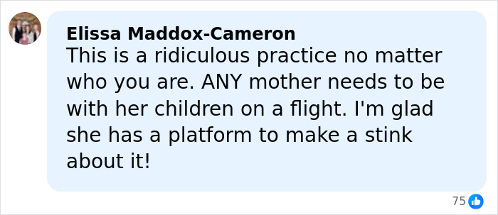 Comment criticizing airline for separating Brenda Song and Macaulay Culkin from their kids during a flight. Comment criticizing airline for separating Brenda Song and Macaulay Culkin from their kids during a flight.