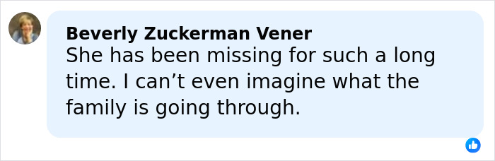 Comment from Beverly Zuckerman Vener about the long-standing mystery of gloves in Nancy Guthrie case.