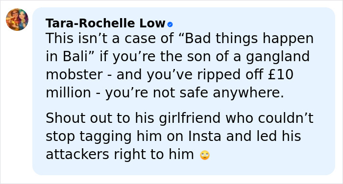 Screenshot of a social media post discussing a horrifying discovery in Bali after son of wealthy businessman&rsquo;s chilling ransom video.