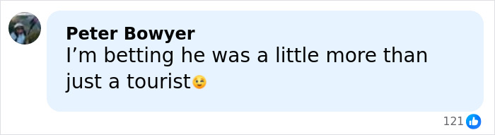 Comment saying he was more than just a tourist, referencing a horrifying discovery in Bali after chilling ransom video.