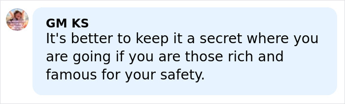 Comment warning about keeping location secret for safety amid horrifying discovery in Bali after chilling ransom video incident.