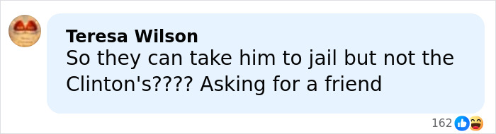 Screenshot of a social media comment discussing legal actions related to the former governor of Kentucky.