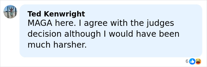 Comment from Ted Kenwright supporting judges decision on arrest warrant issued for former governor of Kentucky on social media.