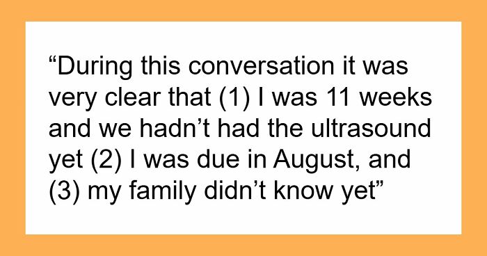 Entitled MIL Gossips About Secret Baby, Claims Parents Are “Monsters” For Being Mad