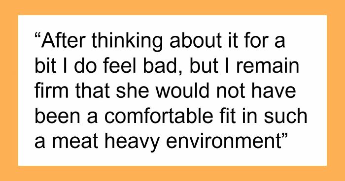 Vegan Chef Interviews For Steakhouse Job, Expects To Land It Despite Refusing To Taste Her Own Food