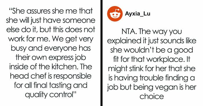 Vegan Chef Applies To Run Meat-Heavy Grill Kitchen, Interview Ends In Meltdown As She Gets Rejected