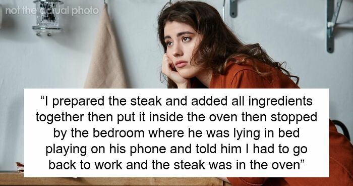 Man Forces Tired Wife To Cook Him A Steak, Expects Pay When It Gets Burned Because Of Him
